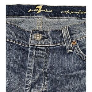 7 for all Mankind Women's Jeans Josefina 32x23 Skinny Boyfriend‎